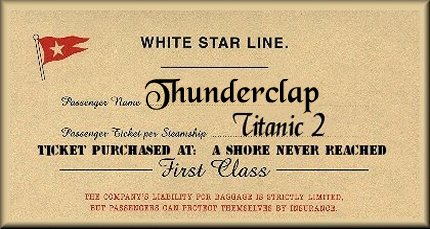 My first class Titanic ticket